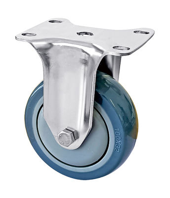 মাঝারি দায়িত্ব স্টেইনলেস স্টীল Casters 75mm 100mm 125mm ব্যাসার্ধ