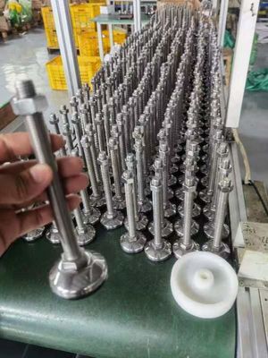 304 স্টেইনলেস স্টীল সামঞ্জস্যযোগ্য পা 50mm 60mm 80mm 100mm শিল্প যন্ত্রপাতি জন্য
